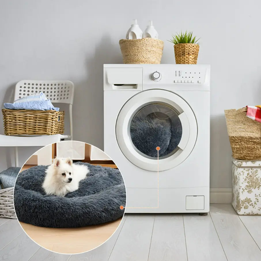 Fluffy Donut Dog and Cat Bed - Paw Loverly
