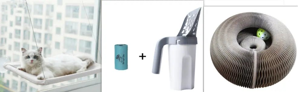 Pet Litter Sucker Hanging Cat Window Hammock - Paw Loverly